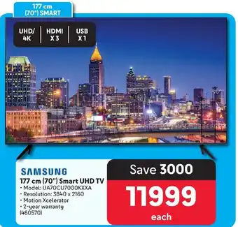 Makro SAMSUNG 177 cm (70") Smart UHD TV offer