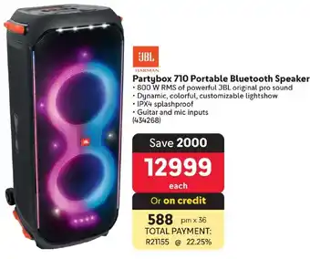 Makro JBL Partybox 710 Portable Bluetooth Speaker offer