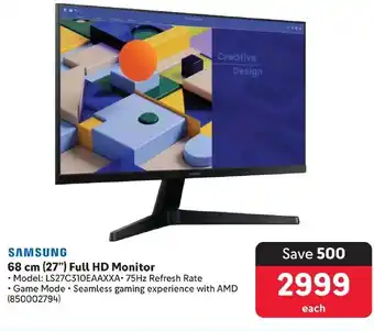Makro SAMSUNG 68 cm (27") Full HD Monitor offer
