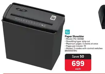 Makro Paper Shredder offer
