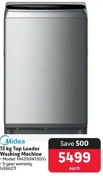 Midea 13 kg Top Loader Washing Machine