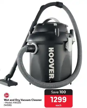 Makro HOOVER Wet and Dry Vacuum Cleaner offer