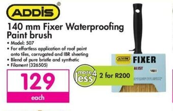 Makro Addis 140mm Fixer Waterproofing Paint Brush offer