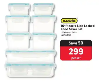 Makro ADDİS 10-Piece 4 Side Locked Food Saver Set offer