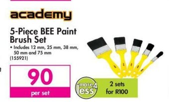 Academy 5-Piece BEE Paint Brush Set