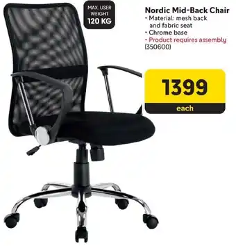 Makro Nordic Mid-Back Chair offer