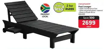 megamaster Pool Lounger offer at Makro