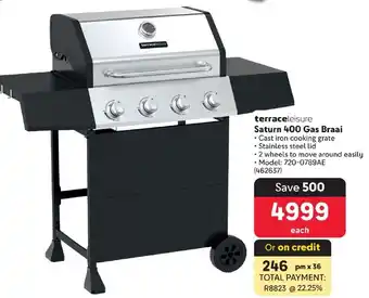 Makro terraceleisure Saturn 400 Gas Braai offer