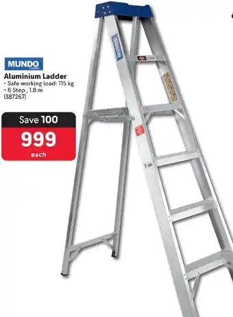 Makro MUNDO Aluminium Ladder offer