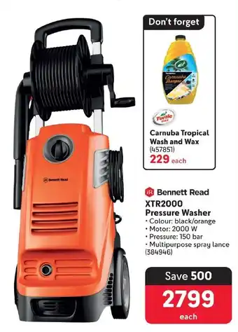 Makro Bennett Read XTR2000 Pressure Washer offer