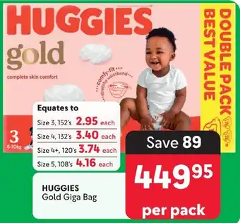 Makro HUGGIES Gold Giga Bag offer