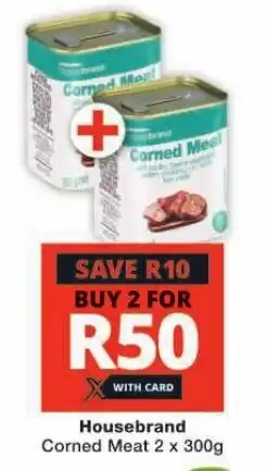 Checkers Housebrand Corned Meat 2 x 300g offer