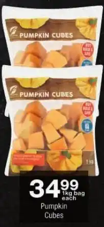 Checkers Pumpkin Cubes offer