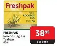 Makro Freshpak - rooibos tagless teabags 80's offer