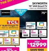 Game Skyworth 75(190cm) UHD Smart TV offer