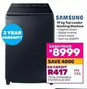 Game Samsung 19Kg Top Loader Washing Machine offer