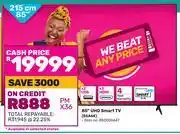 Game Hisense 85(215cm) UHD Smart TV 85A6K offer