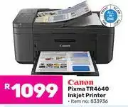 Game Canon Pixma TR4640 Inkjet Printer offer