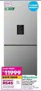 Game Hisense 463Ltr Bottom Freezer Fridge With Water Dispenser H610BS WD offer