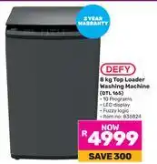 Game Defy 8Kg Top Loader Washing Machine DTL 165 offer