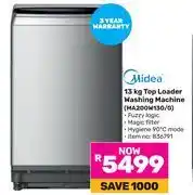 Game Midea 13Kg Top Loader Washing Machine MA200W130/G offer