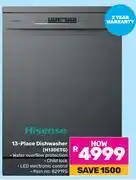 Game Hisense 13-Place Dishwasher H13DETG offer