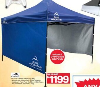 Pick n Pay Blue Mountain 3m x 3m Gazebo with Carry Bag offer