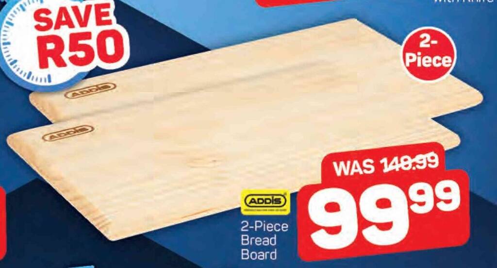 ADDIS 2-Piece Bread Board offer at Pick n Pay