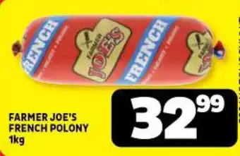 Usave FARMER JOE'S FRENCH POLONY 1kg offer