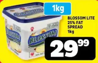 Usave BLOSSOM LITE 25% FAT SPREAD 1kg offer