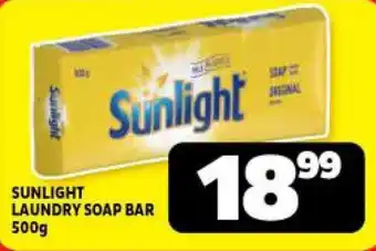 Usave SUNLIGHT LAUNDRY SOAP BAR 500g offer