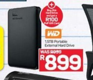 WD 1.5TB Portable External Hard Drive