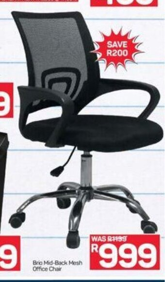 Pick n Pay Brio Mid-Back Mesh Office Chair offer