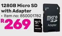 HIKVISION 128GB Micro SD with Adapter