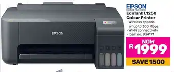 Game EPSON EcoTank L1250 Colour Printer offer