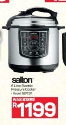 Pick n Pay Salton - 6 Litre Electric Pressure Cooker offer