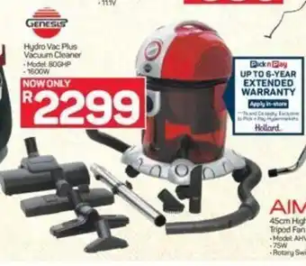 Pick n Pay Genesis - Hydro Vac Plus Vacuum Cleaner offer