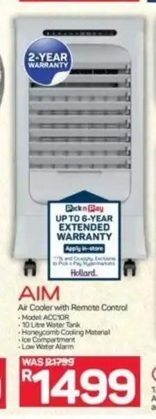 Pick n Pay AIM - Air Cooler with Remote Control offer