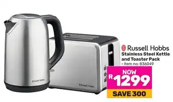 Game Russell Hobbs Stainless Steel Kettle and Toaster Pack offer