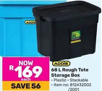 Game ADDIS 68 L Rough Tote Storage Box offer