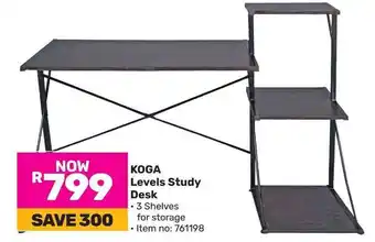 Game KOGA Levels Study Desk offer