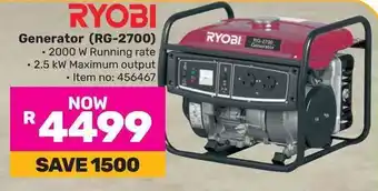 Game RYOBI Generator (RG-2700) offer