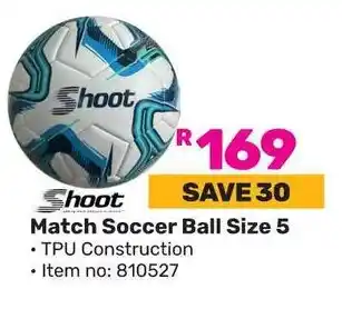 Game Shoot Match Soccer Ball Size 5 offer