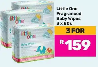 Game Little One Fragranced Baby Wipes 3x80s offer