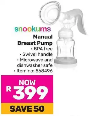 Game snookums Manual Breast Pump offer