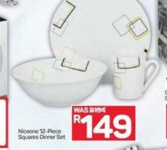 Pick n Pay Niceone 12-Piece Squares Dinner Set offer