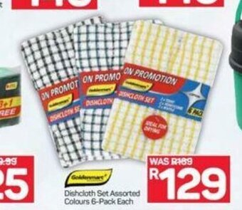 Pick n Pay Dishcloth Set Assorted Colours 6-Pack each offer