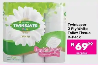 Game Twinsaver 2 Ply White Toilet Tissue 9-Pack offer