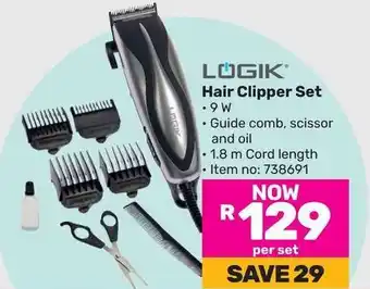 Game LOGIK Hair Clipper Set offer