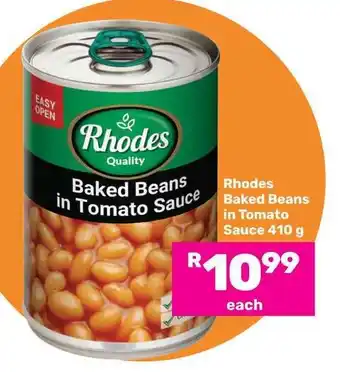 Game Rhodes Baked Beans in Tomato Sauce 410 g offer